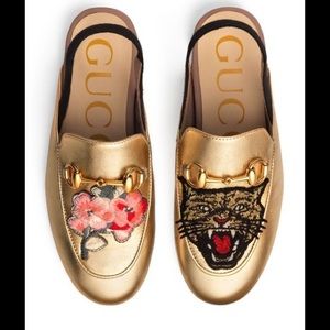 Gucci Kids Princetown Slippers